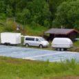 Tromsø Hoppklubb har vært i Bardu for å hente plast fra Mobakken til bruk i vårt anlegg i Grønåsen. 